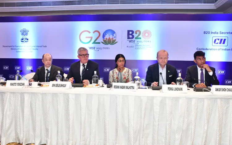 HCLTech Chairperson Roshni Nadar Malhotra was the co-chair of the B20 Digital Transformation Taskforce during India’s G20 presidency