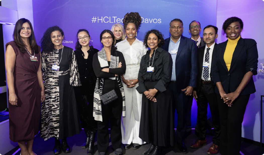 HCLTech Chairperson Roshni Nadar Malhotra joined the discussion with Tharman Shanmugaratnam, President of Singapore, and other thought leaders at WEF 2024