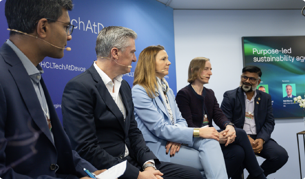 Santhosh Jayaram (first from right) during the panel 