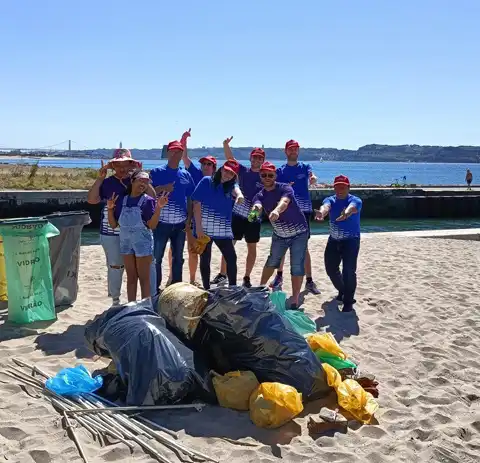 Portugal Beach Cleaning Drive- HCLTech CSR